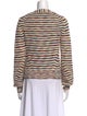 Veronica Beard Striped V-Neck Sweater