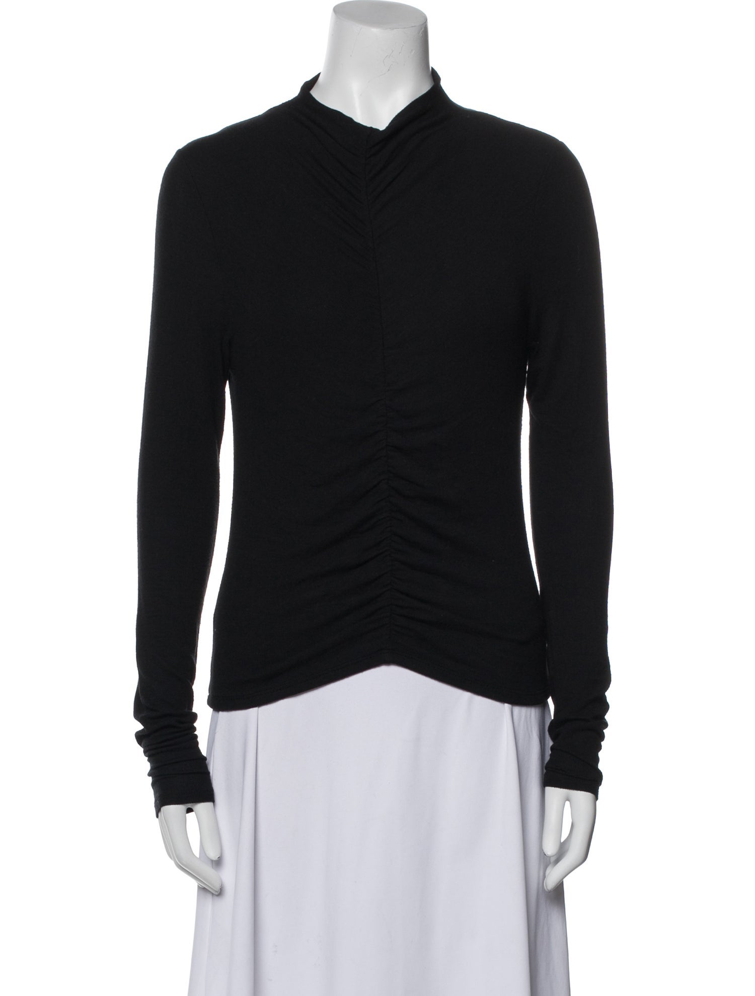 Veronica Beard Mock Neck Long Sleeve Top