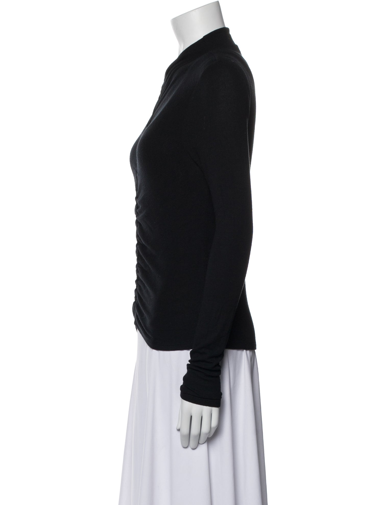 Veronica Beard Mock Neck Long Sleeve Top