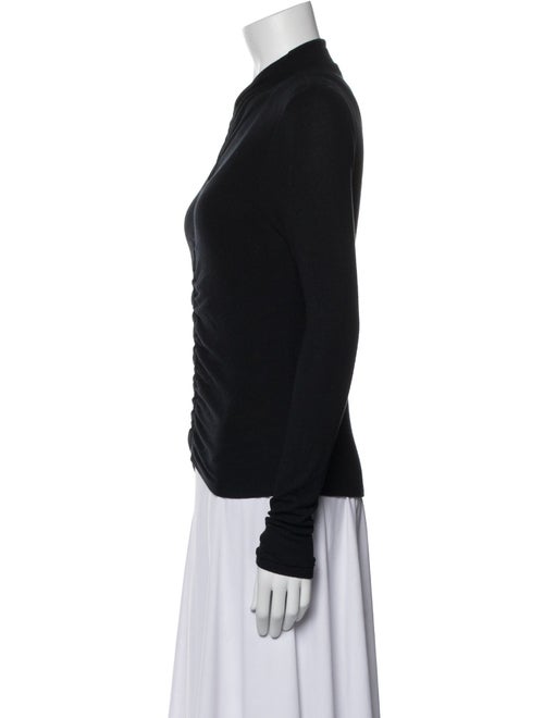 Veronica Beard Mock Neck Long Sleeve Top