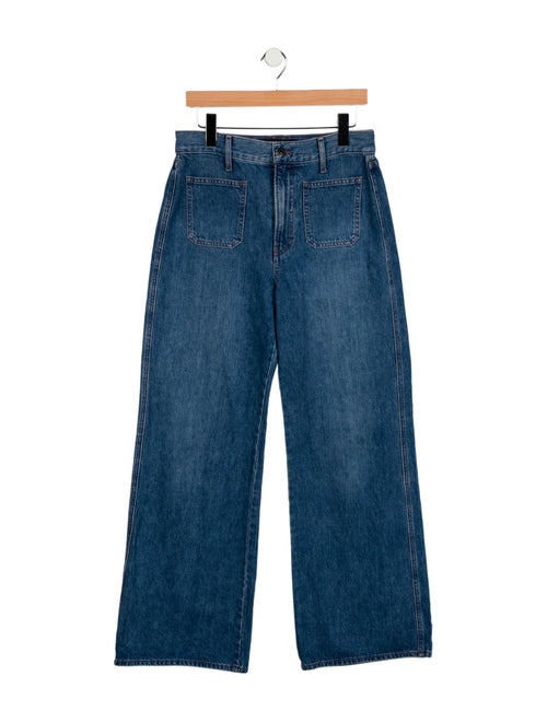 Veronica Beard High-Rise Wide Leg Jeans