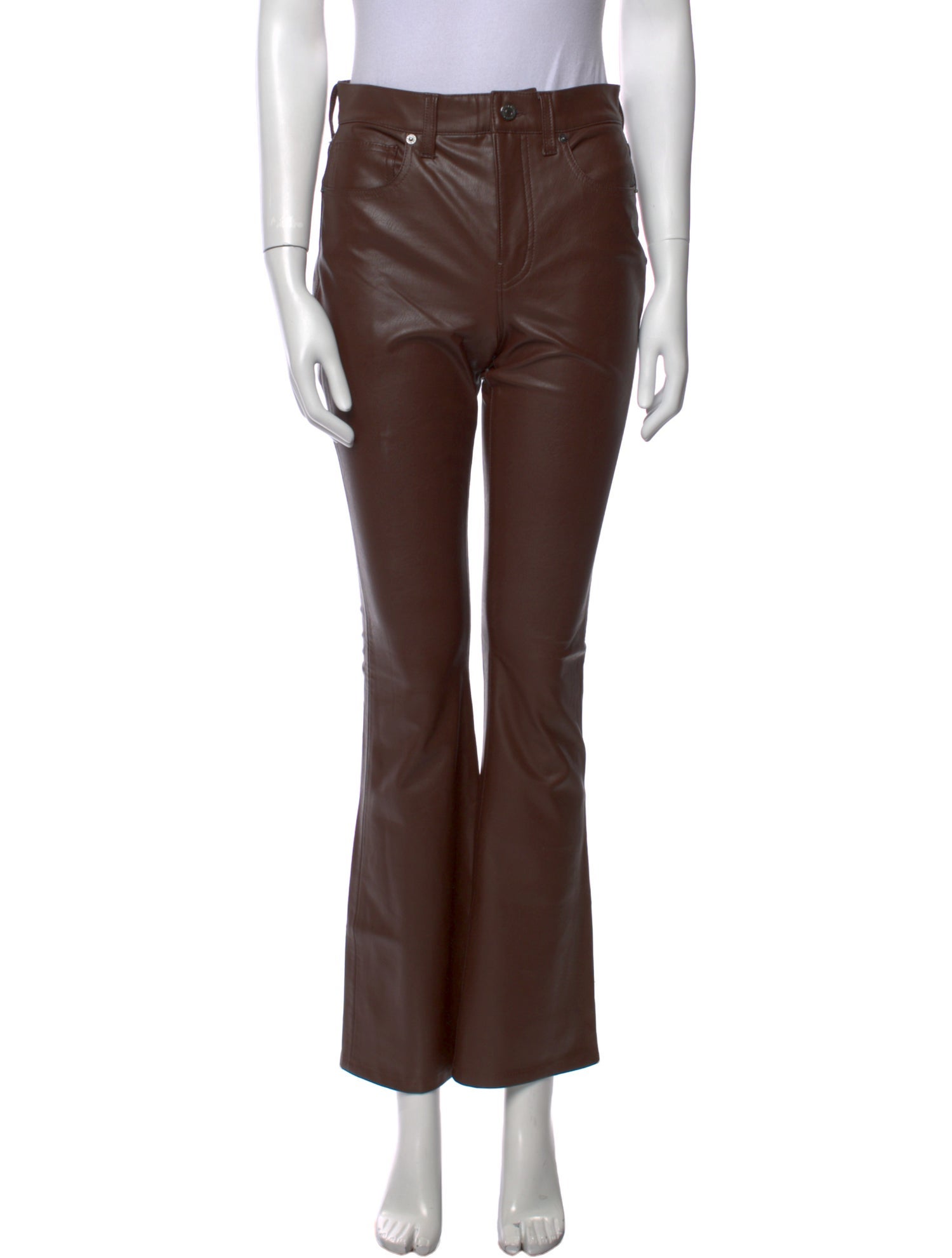 Veronica Beard Faux Leather Wide Leg Pants