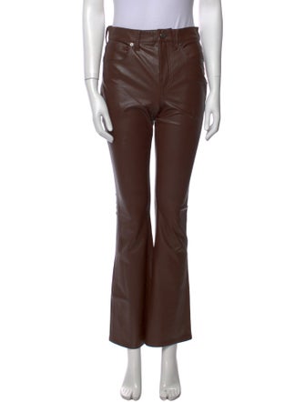 Veronica Beard Faux Leather Wide Leg Pants