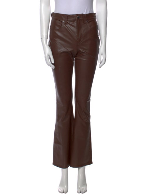 Veronica Beard Faux Leather Wide Leg Pants