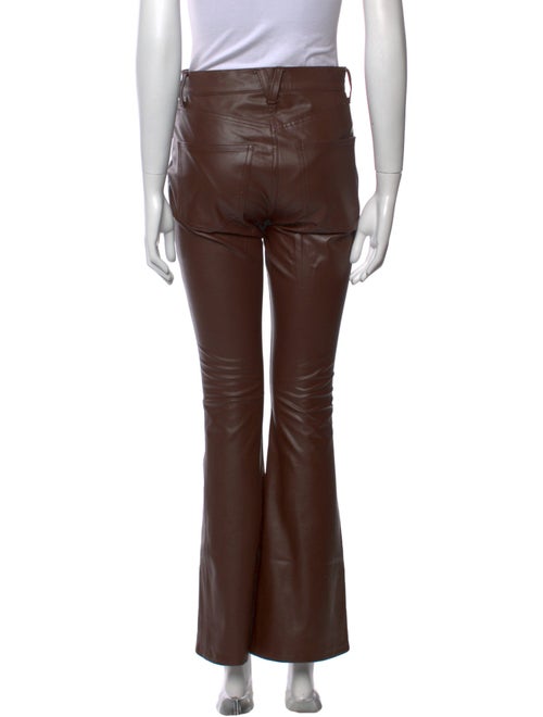 Veronica Beard Faux Leather Wide Leg Pants