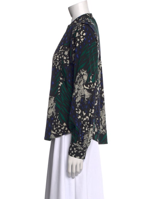 Veronica Beard Silk Printed Blouse
