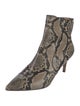 Veronica Beard Snakeskin Animal Print Boots