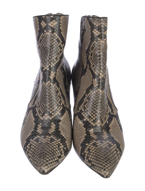Veronica Beard Snakeskin Animal Print Boots