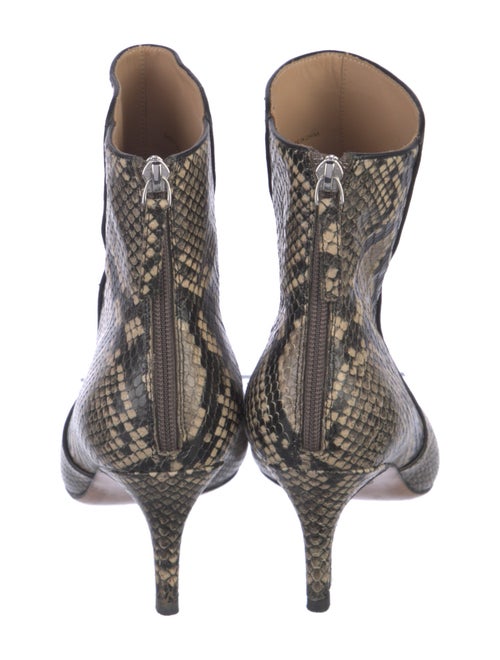 Veronica Beard Snakeskin Animal Print Boots