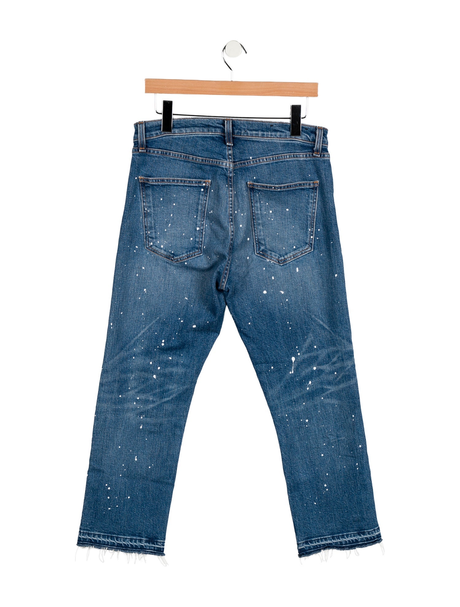 Veronica Beard High-Rise Straight Leg Jeans