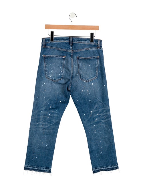 Veronica Beard High-Rise Straight Leg Jeans