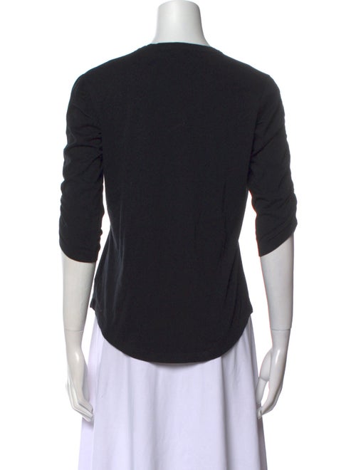 Veronica Beard Crew Neck Three-Quarter Sleeve Top