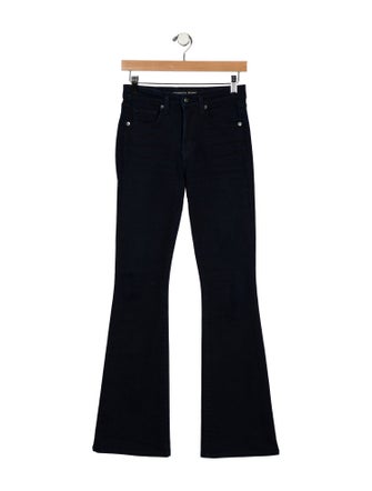 Veronica Beard Mid-Rise Wide Leg Jeans