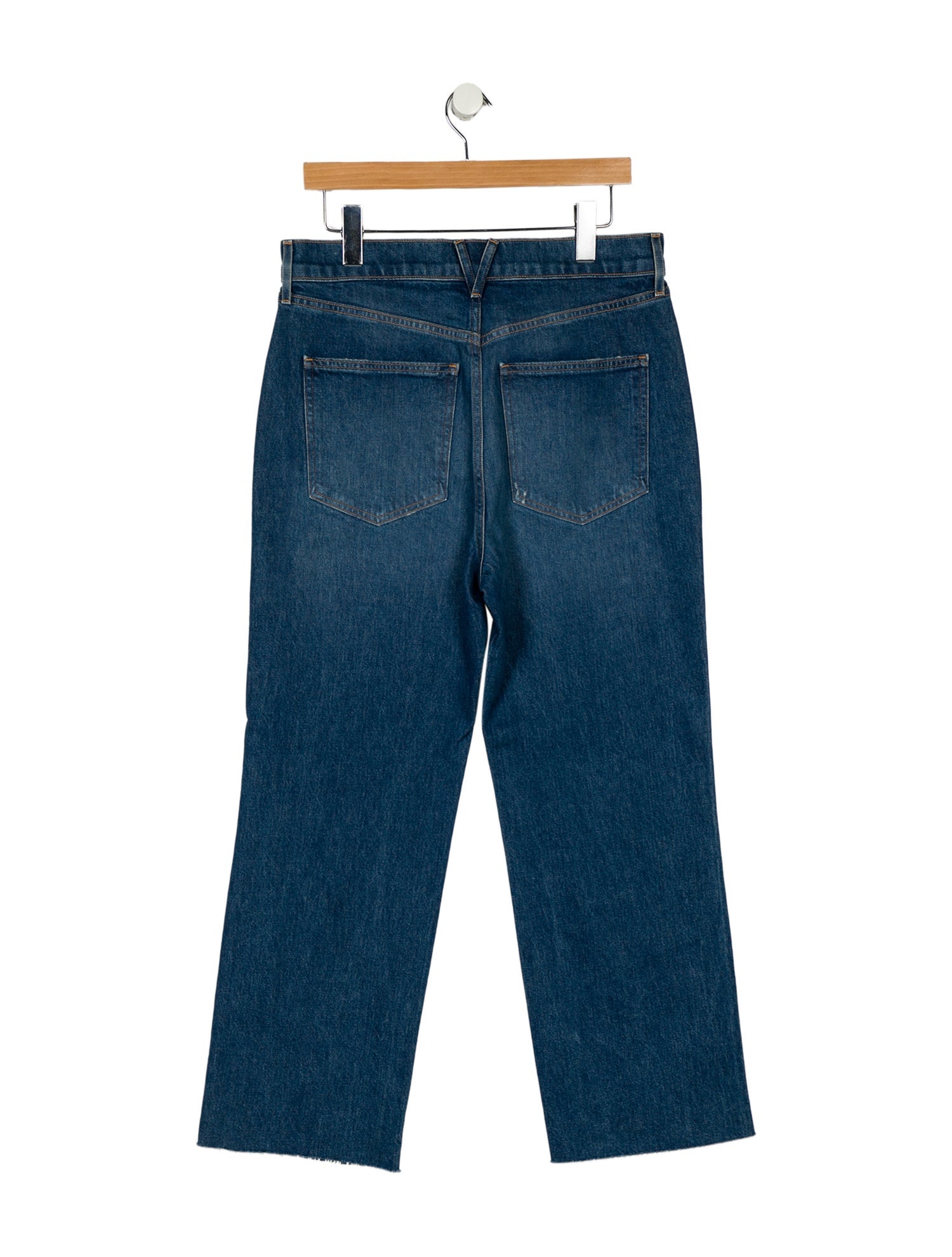 Veronica Beard High-Rise Straight Leg Jeans