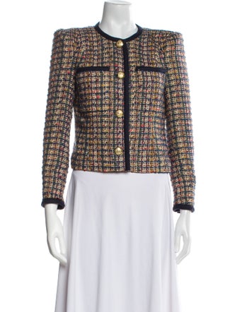 Veronica Beard Tweed Pattern Evening Jacket
