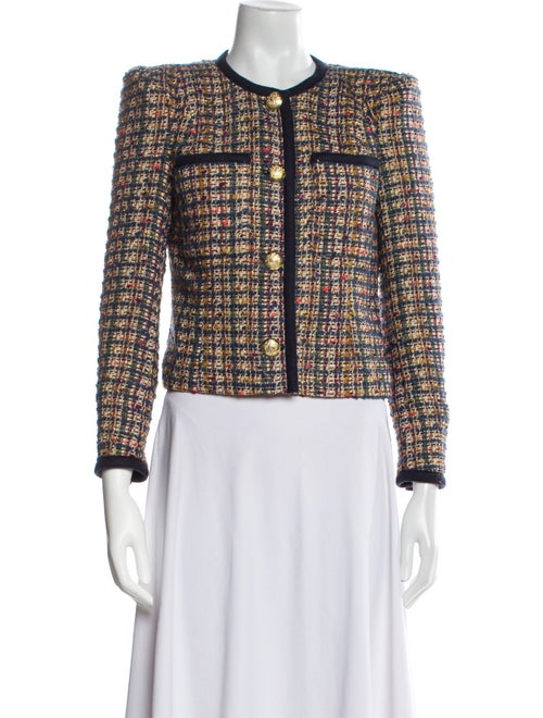 Veronica Beard Tweed Pattern Evening Jacket