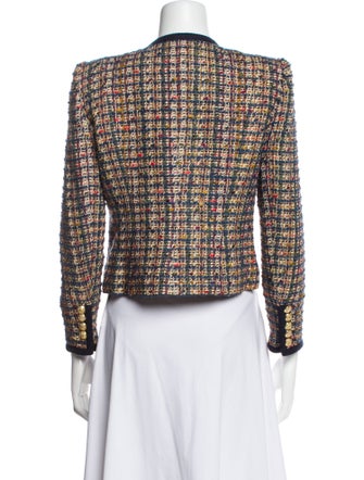 Veronica Beard Tweed Pattern Evening Jacket