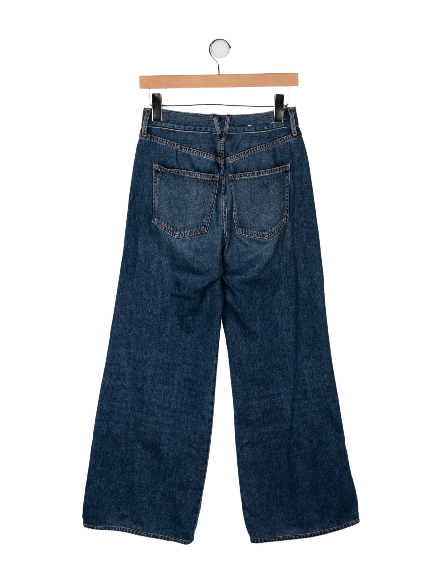 Veronica Beard Mid-Rise Wide Leg Jeans