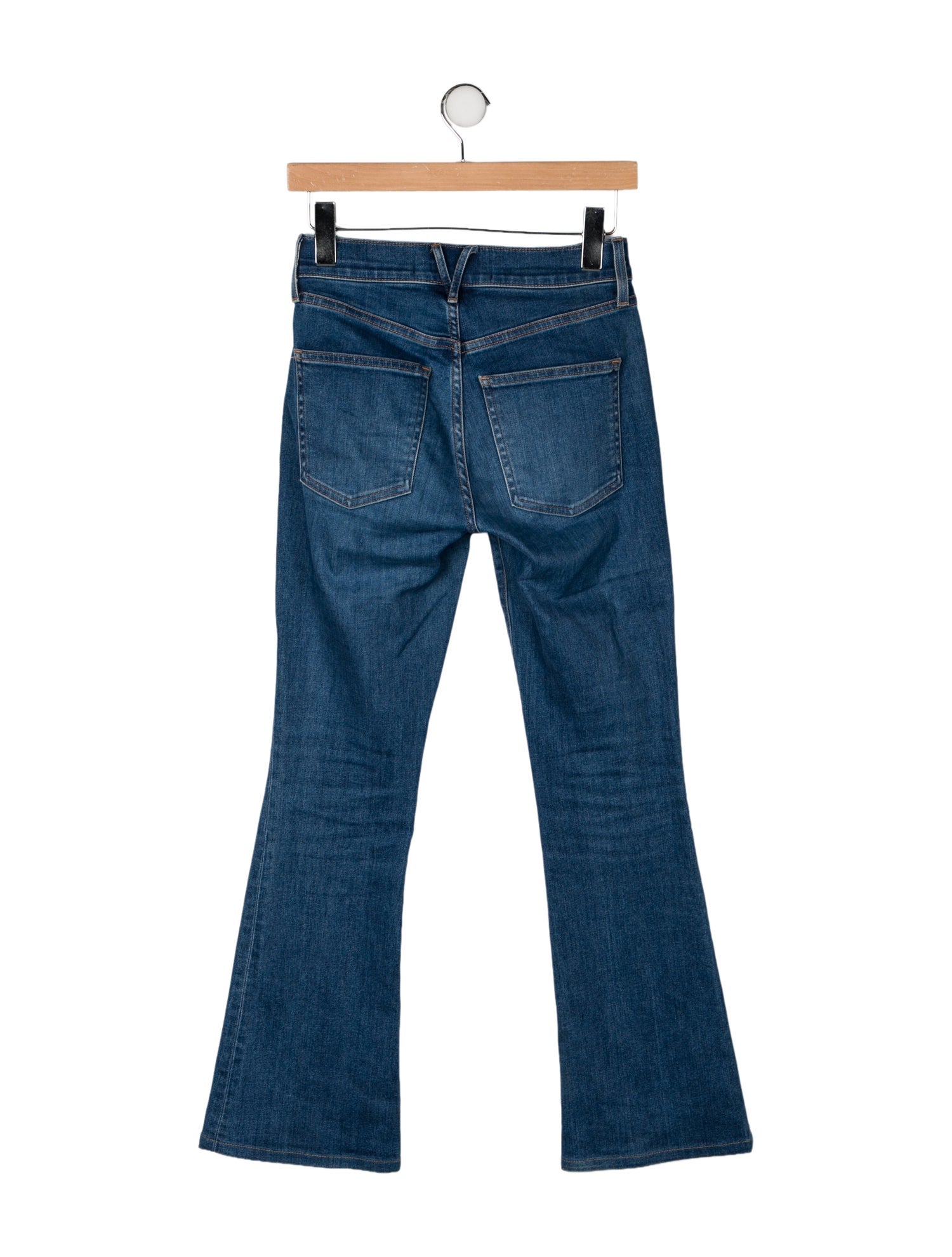 Veronica Beard Mid-Rise Wide Leg Jeans