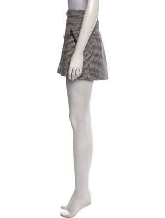 Veronica Beard Houndstooth Print Mini Skirt