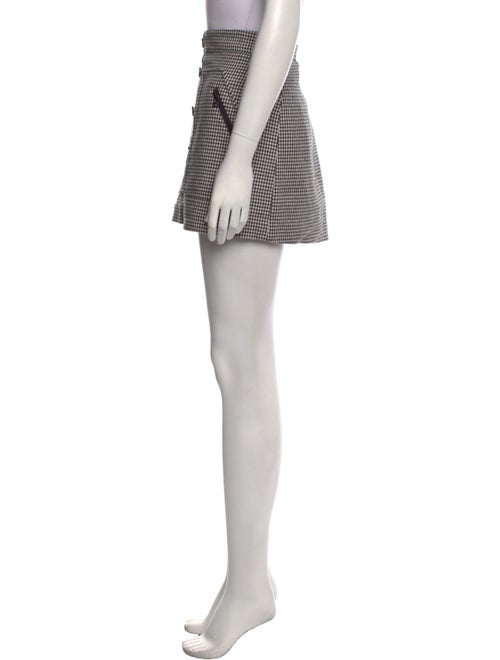 Veronica Beard Houndstooth Print Mini Skirt