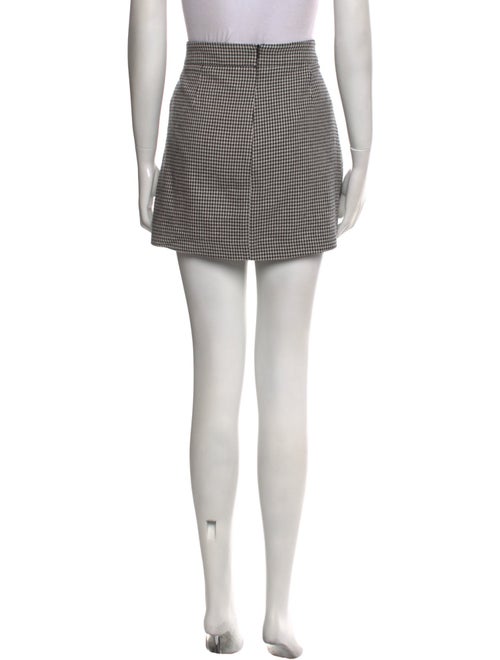 Veronica Beard Houndstooth Print Mini Skirt