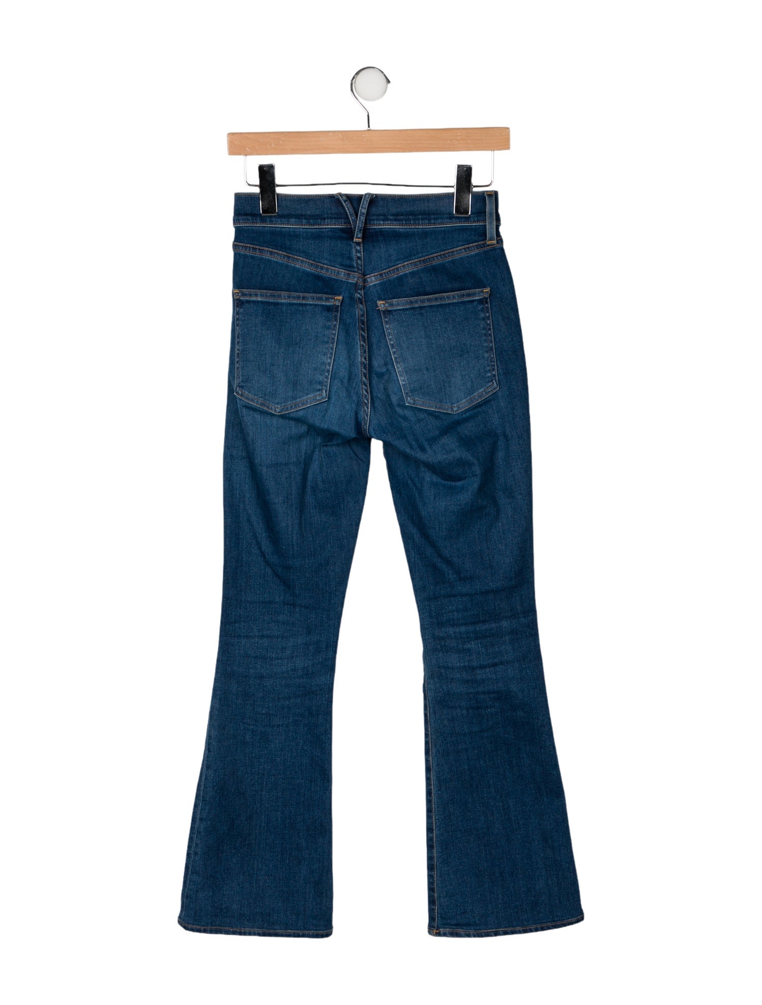 Veronica Beard Mid-Rise Wide Leg Jeans