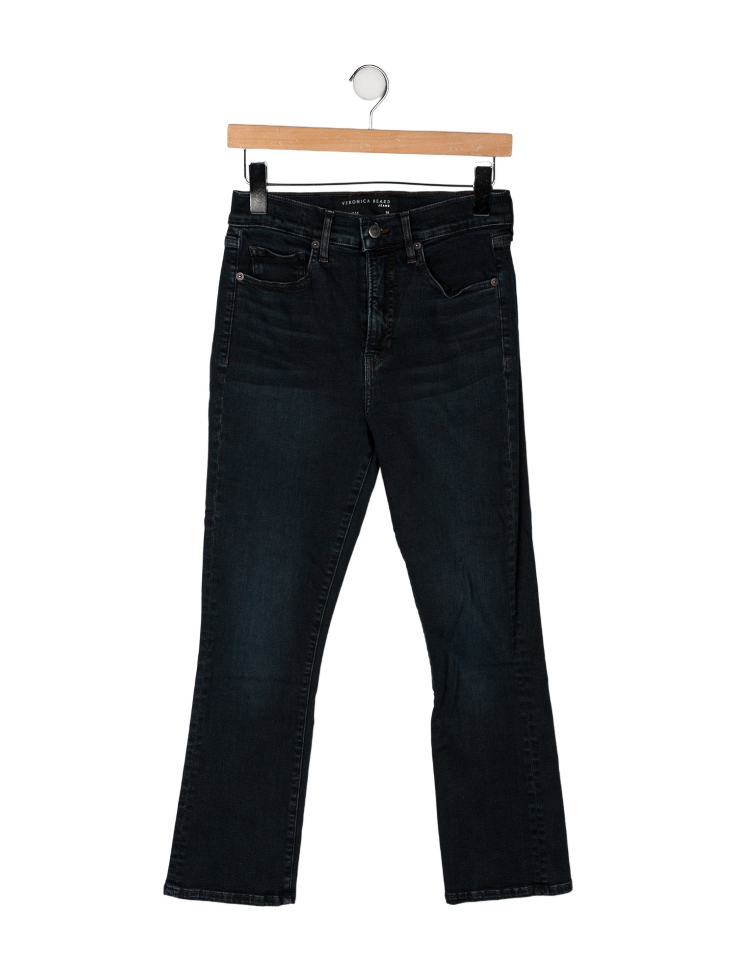 Veronica Beard High-Rise Straight Leg Jeans