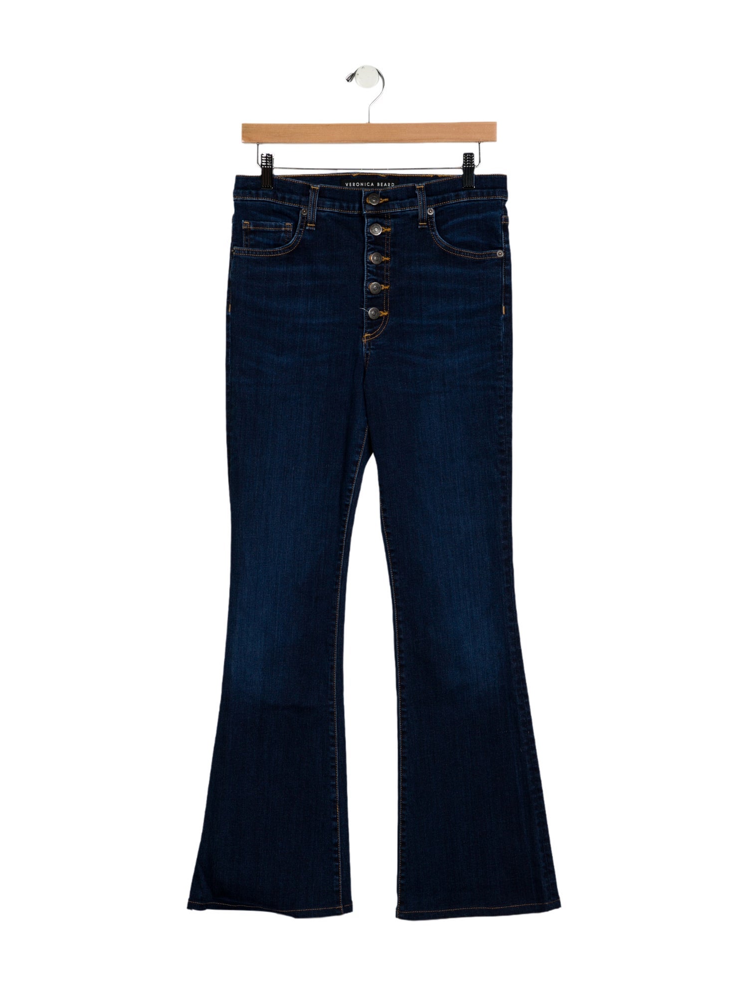 Veronica Beard High-Rise Wide Leg Jeans