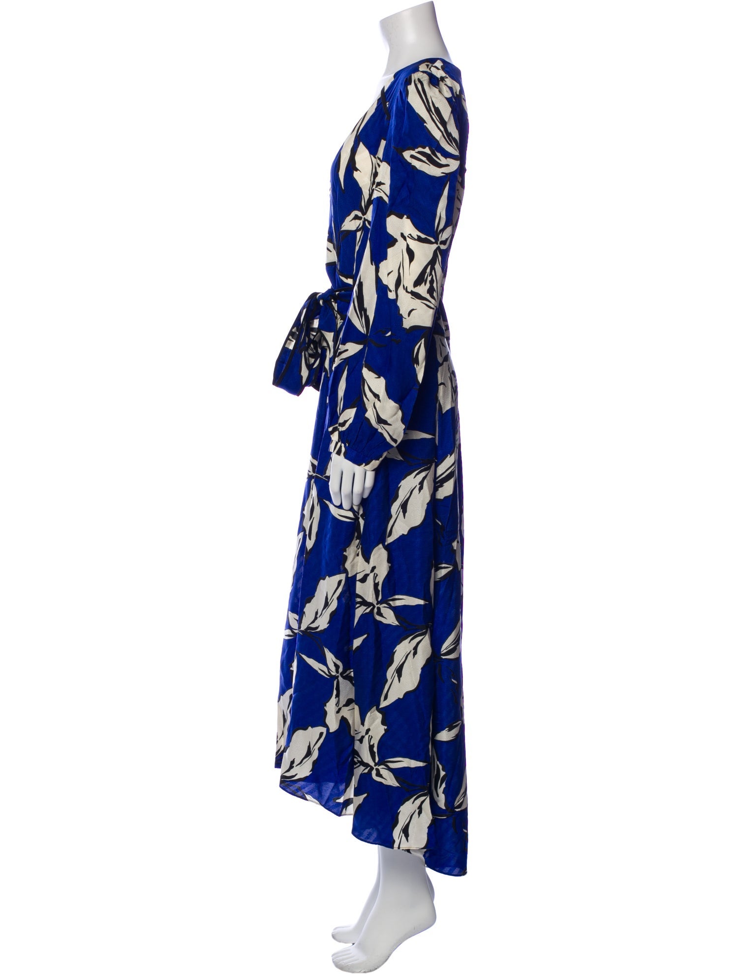 Veronica Beard Floral Print Long Dress