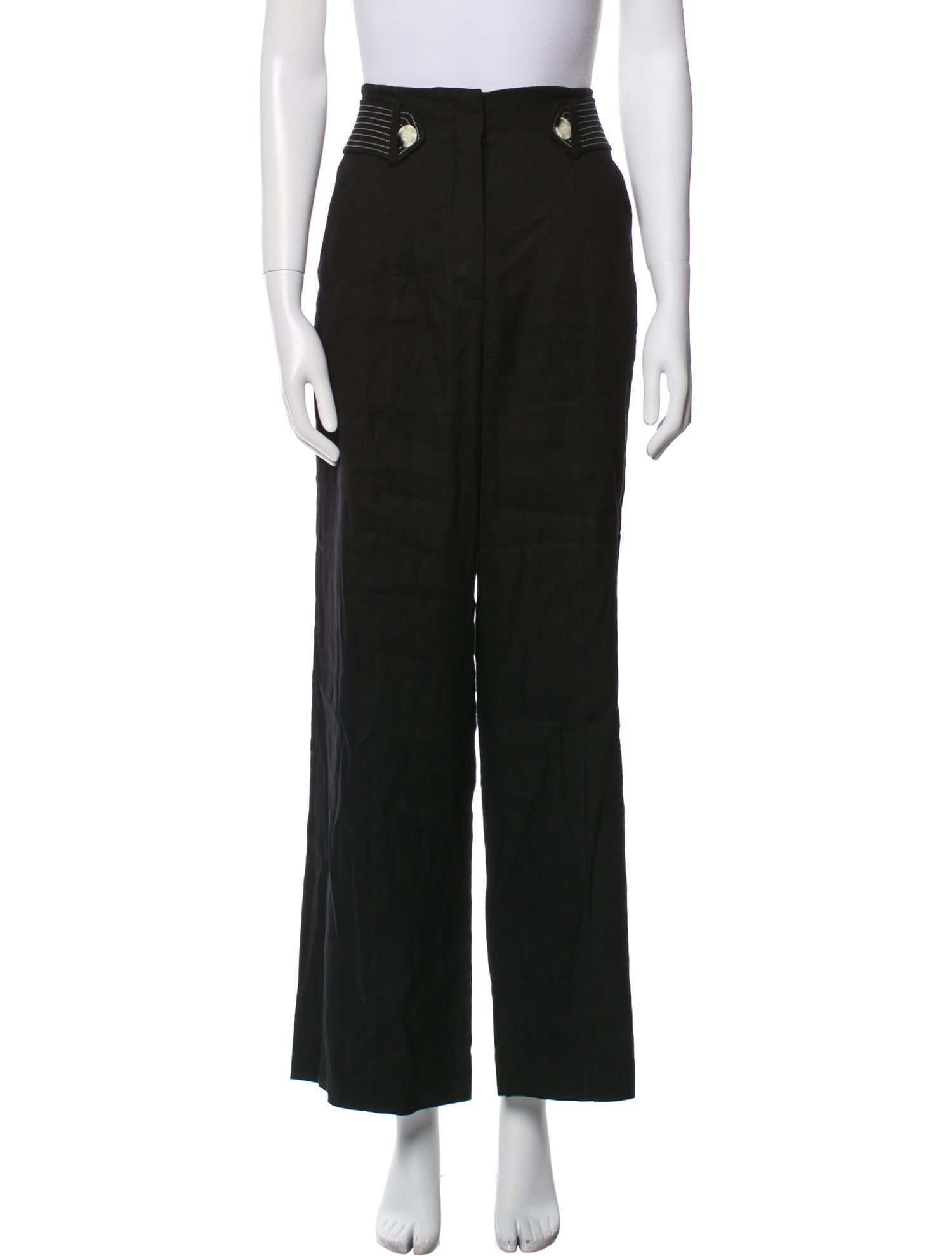 Veronica Beard Linen Wide Leg Pants