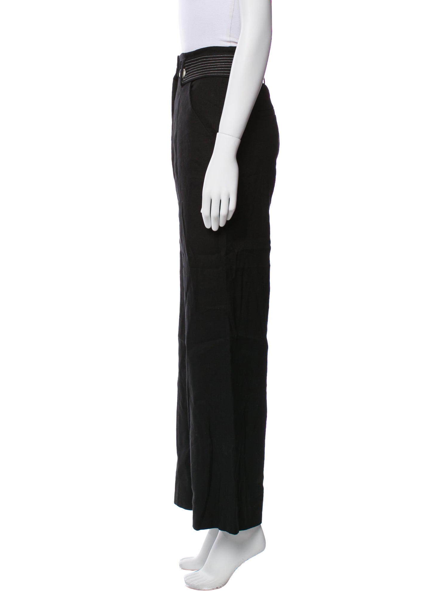 Veronica Beard Linen Wide Leg Pants