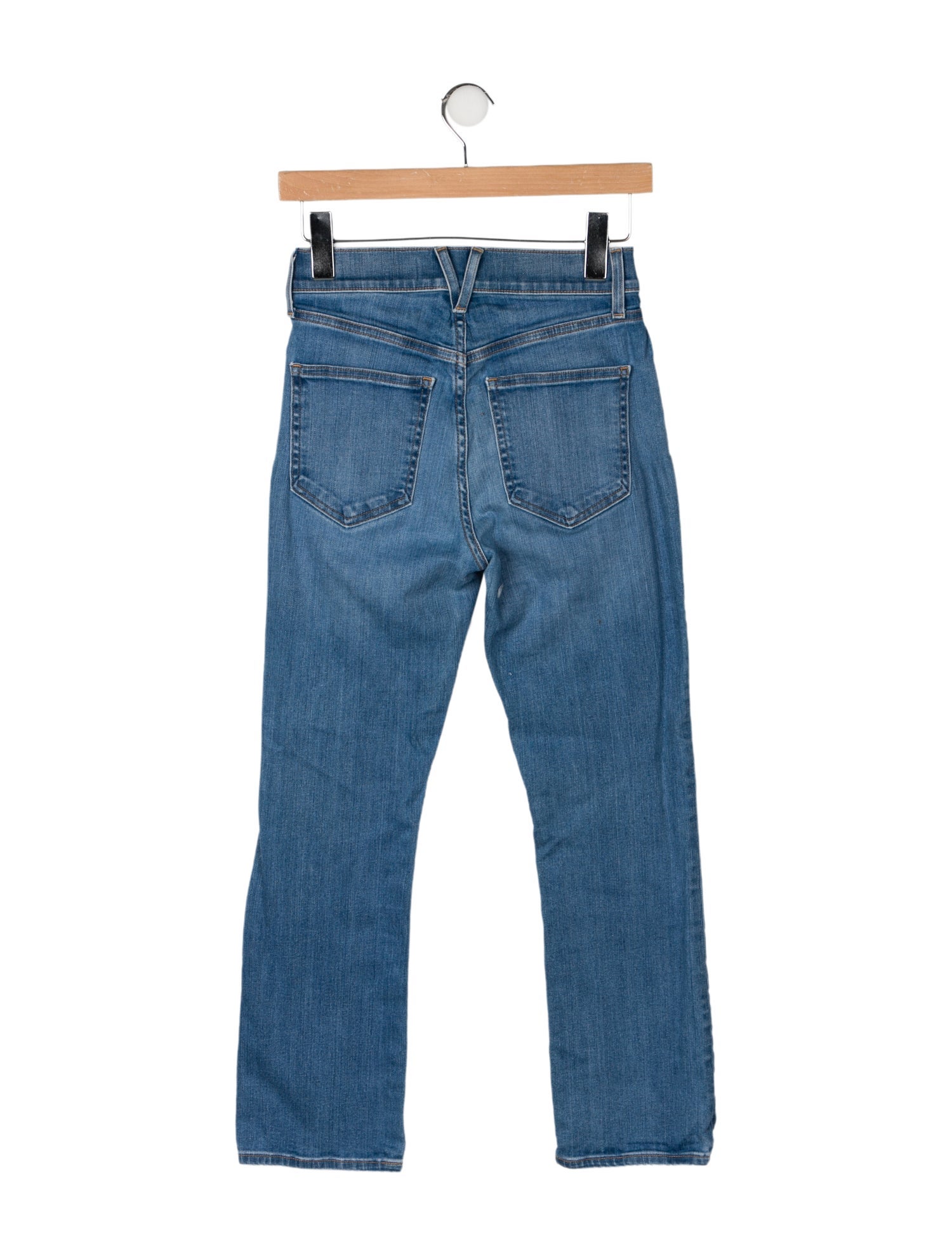 Veronica Beard Mid-Rise Straight Leg Jeans
