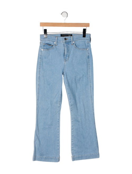 Veronica Beard Mid-Rise Wide Leg Jeans