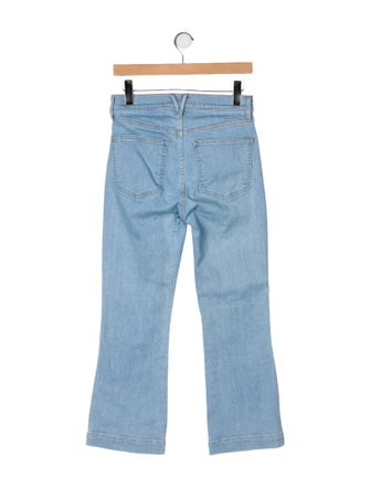 Veronica Beard Mid-Rise Wide Leg Jeans