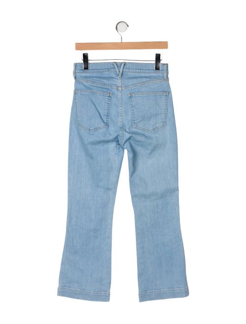 Veronica Beard Mid-Rise Wide Leg Jeans