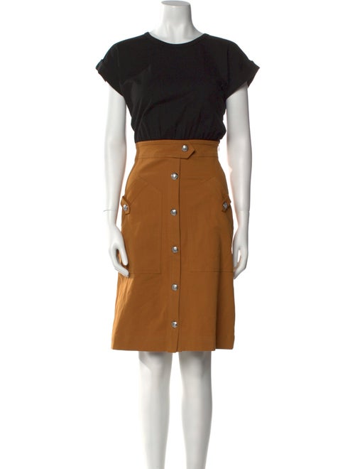 Veronica Beard Crew Neck Knee-Length Dress