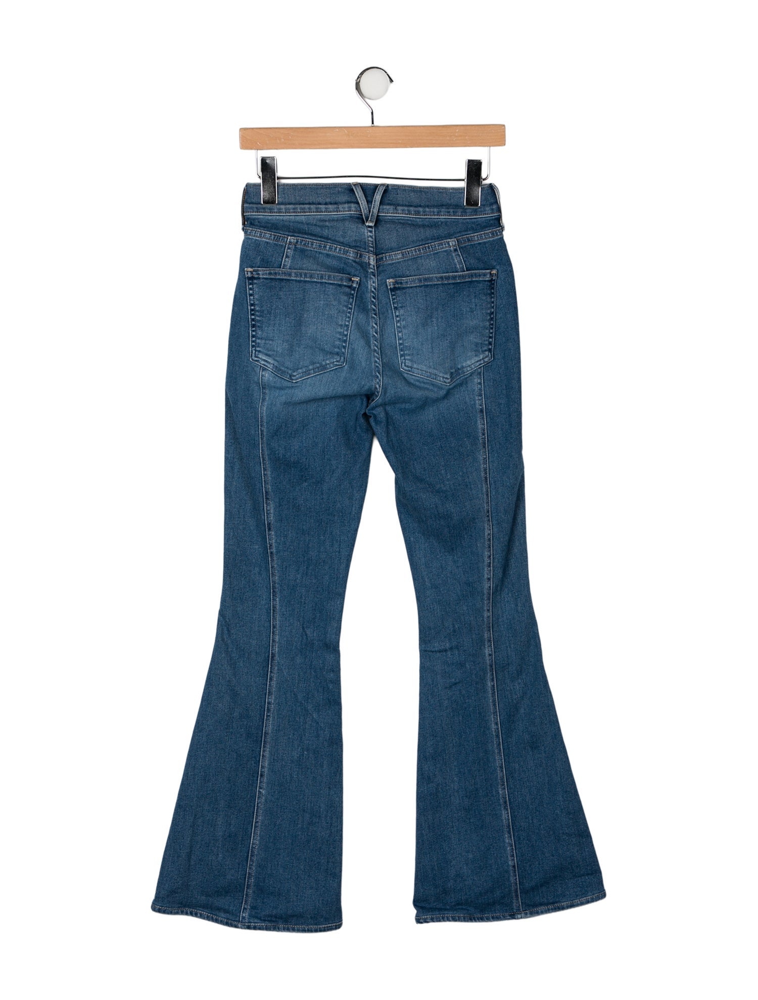 Veronica Beard Mid-Rise Wide Leg Jeans