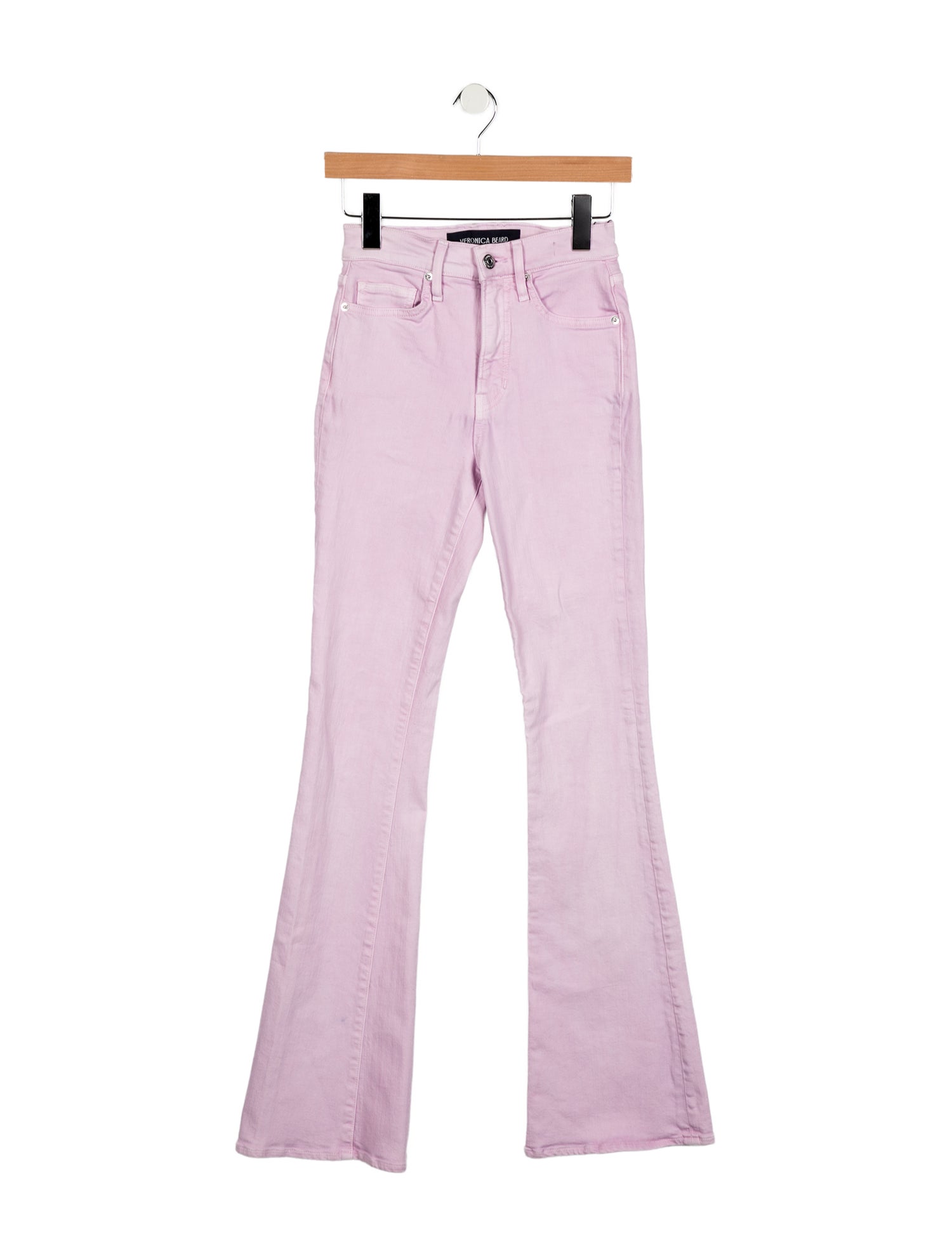 Veronica Beard Mid-Rise Wide Leg Jeans