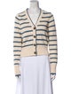 Veronica Beard Striped V-Neck Sweater