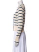 Veronica Beard Striped V-Neck Sweater