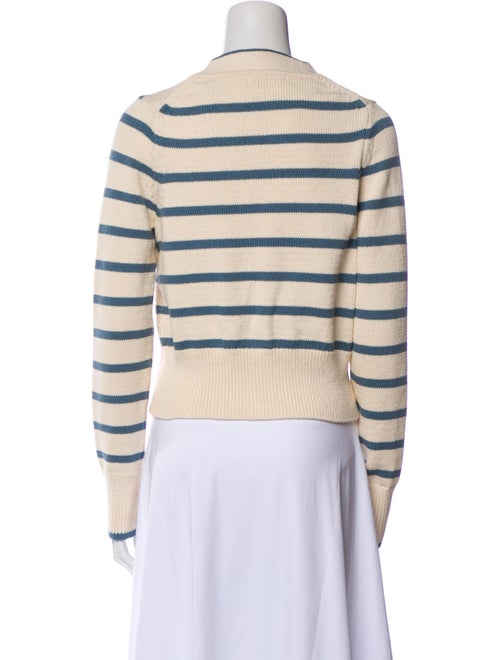 Veronica Beard Striped V-Neck Sweater