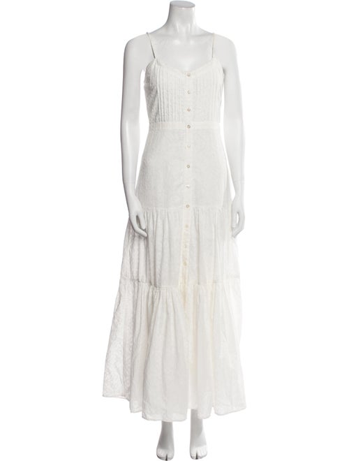 Veronica Beard Square Neckline Long Dress