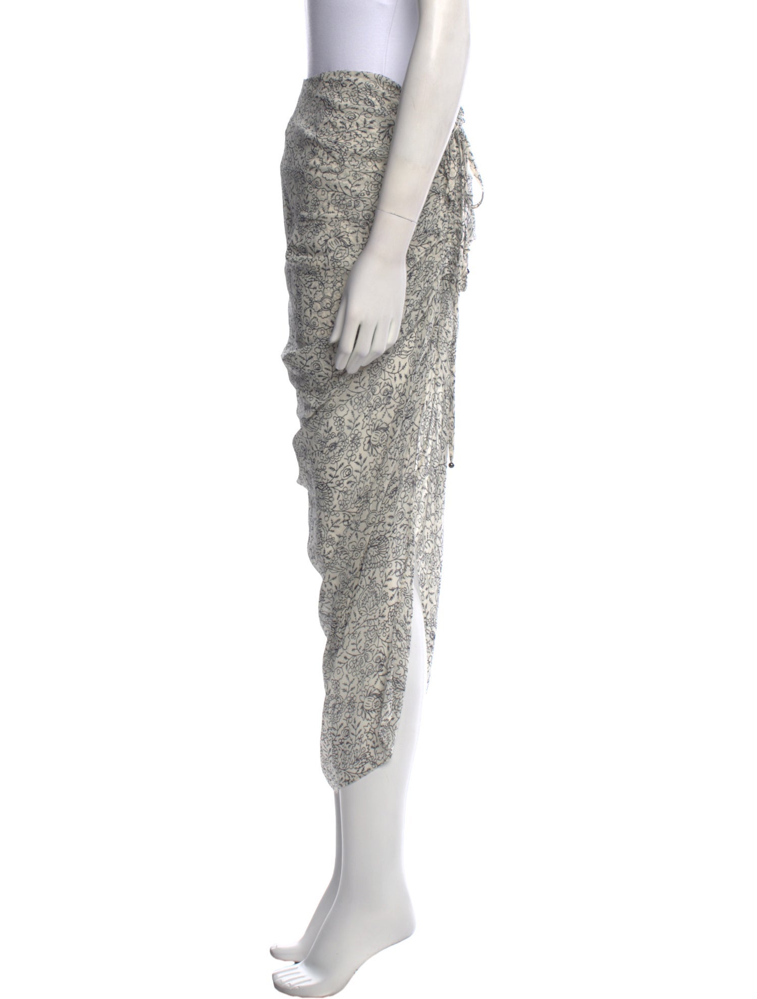 Veronica Beard Silk Midi Length Skirt