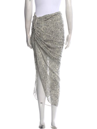 Veronica Beard Silk Midi Length Skirt