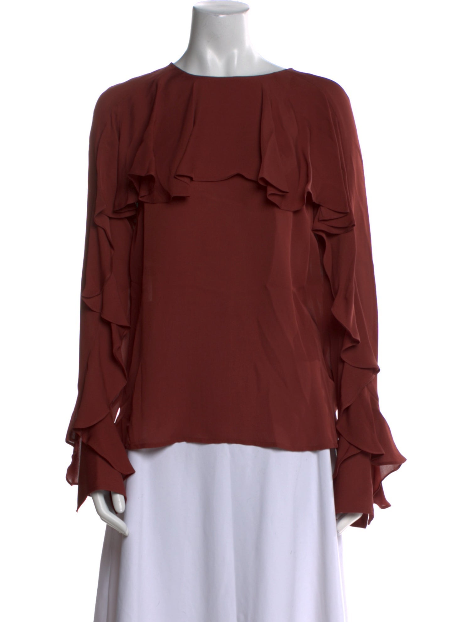 Veronica Beard Silk Scoop Neck Blouse