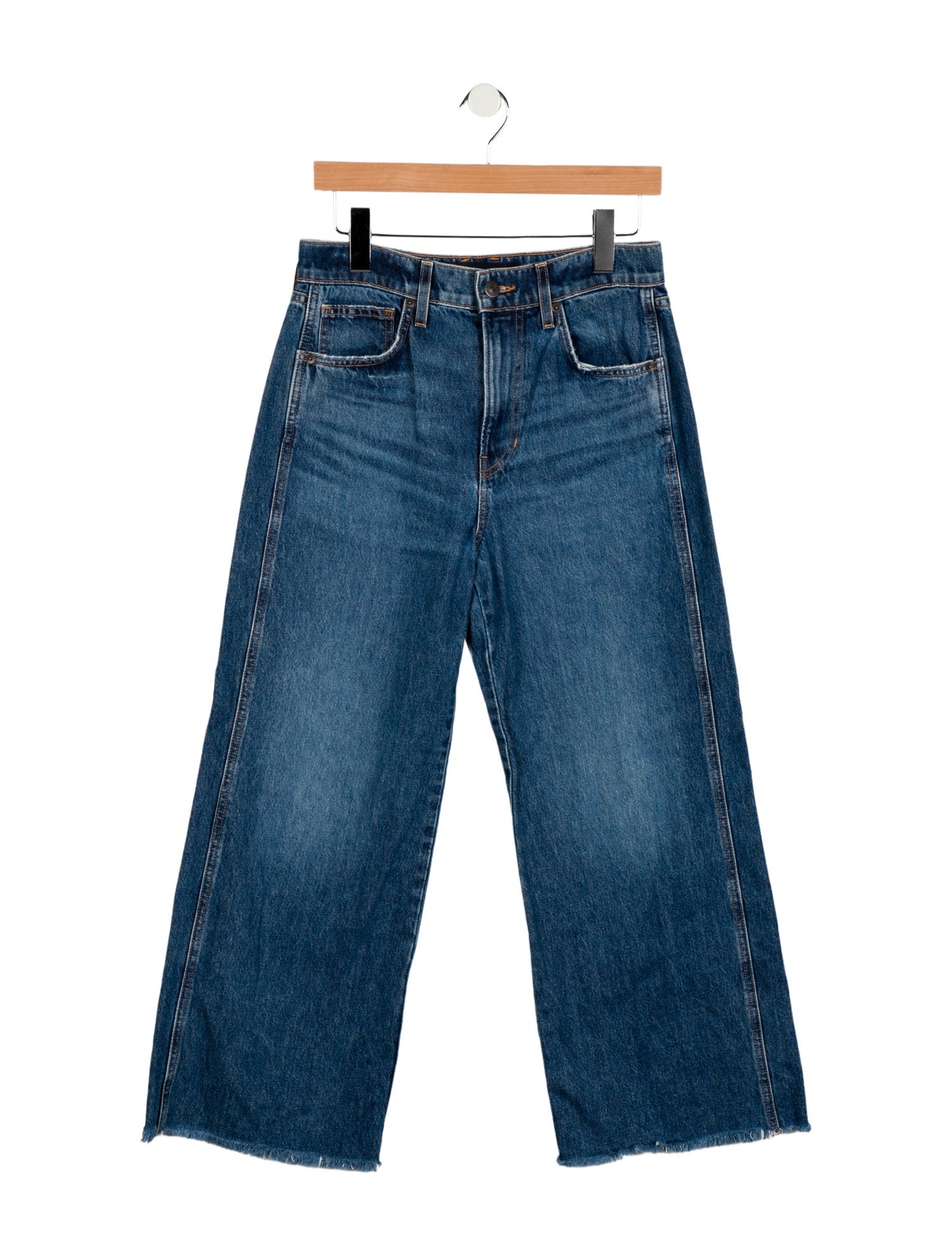 Veronica Beard High-Rise Wide Leg Jeans