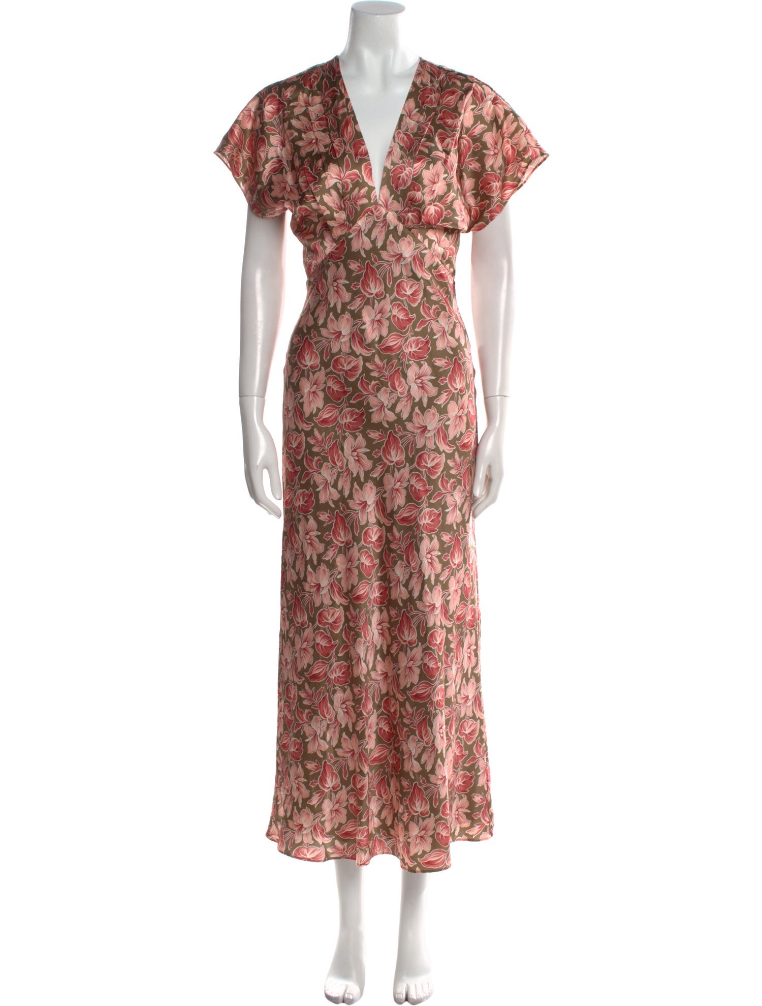 Veronica Beard Floral Print Long Dress
