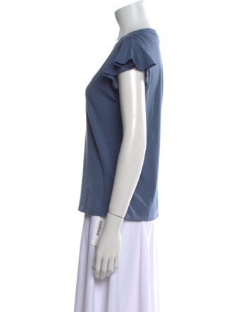 Veronica Beard V-Neck Short Sleeve T-Shirt