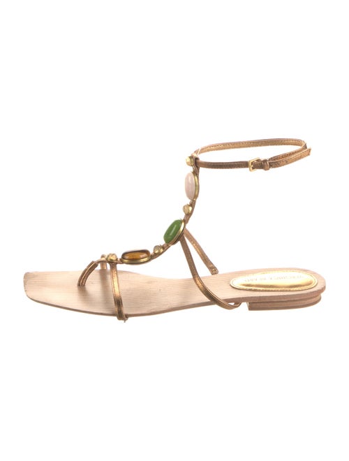 Veronica Beard Leather Gladiator Sandals